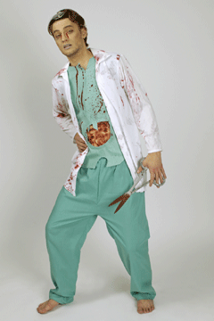Blutiger Chirugen Kittel A