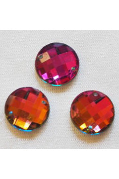 Aufnäh-Steine 15mm Fuchsia Stück
