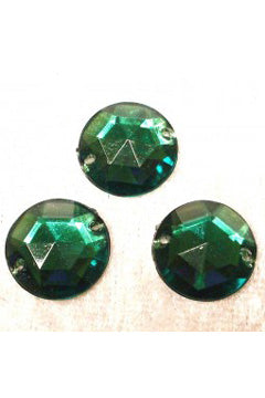 Aufnäh-Steine 15mm Grün Stück