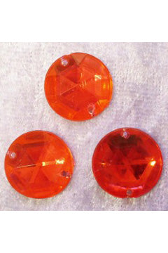 Aufnäh-Steine 15mm Orange Stück
