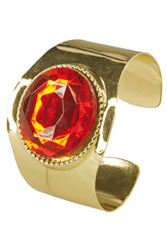 Armband mit großem Stein gold