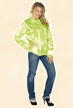 Bluse Damen neon-grün