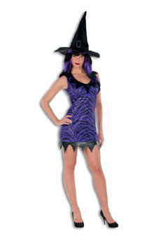 Hexe Kleid flieder/schwarz