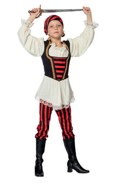 Piratenmädchen Oberteil/Hose/Bandana