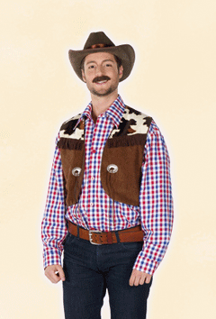 Cowboy rot/blau/braun