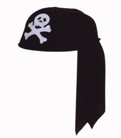 Piraten Hut schwarz skull