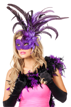 Maske Venedig Glitzer flieder