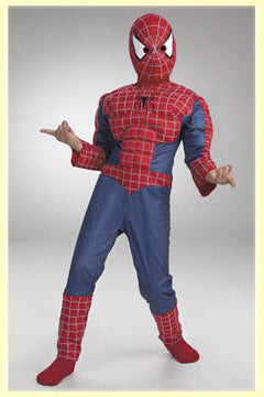 Spider-Man Movie 3 Kostüm m Muskelattrappen am Oberkörper fü
