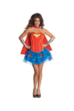 Wonder Woman Corset Dress für Erwachsene XS+S+M+L