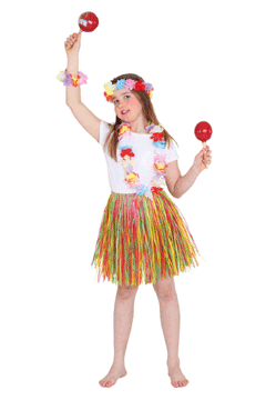 Bastrock m Gummi 50cm,bunt