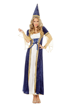 Burgfraulein Kleid/Hut