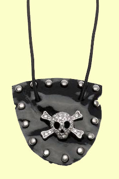 Augenklappe luxe Skelett Strass