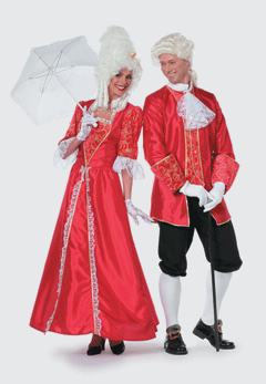 Marquise rot – Perücke