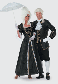 Marquise schwarz – Perücke