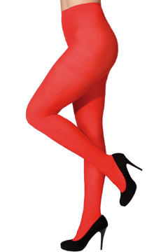 blickdichte Strumpfhose,rot S/M