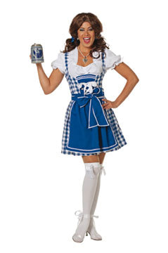 Dirndl Brigitte blau Kleid/Schürze/Bluse