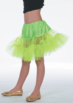 Petticoat lang neon-grün 38 + 42 + 46