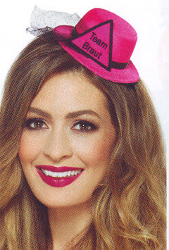 Team Braut pink Miniatur Zylinder
