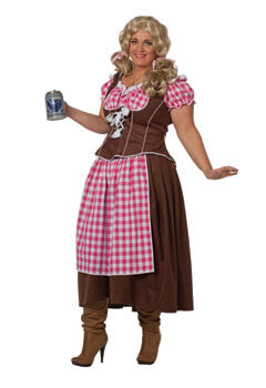 Dirndl Suedine rosa Rock/Obertei 52 + 56