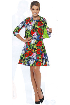 Day of the Dead Suit with Jacket & Dress L