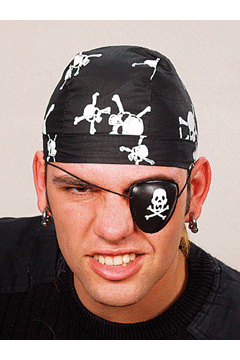 Augenklappe m Totenkopf A