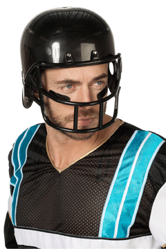 American Football Helm schwarz