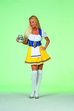 Biermädchen (gelb/blau) 36 – Perücke