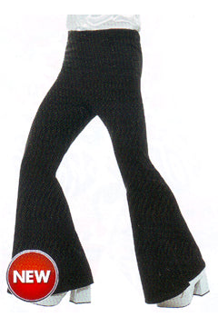 60er Jahre Schlag-Hose schwarz Herren XL