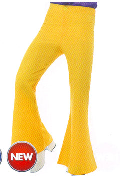 60er Jahre Schlag-Hose gelb Herren M