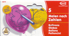 Ballons malen nach Zahlen 5St