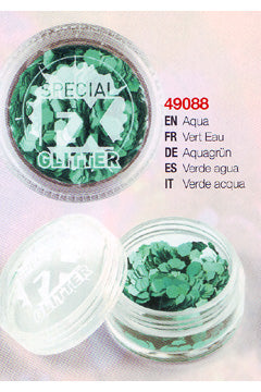 Confetti Glitter aqua 2g lose