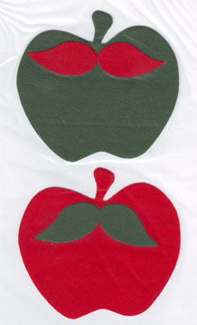 Apfel mit Blätter