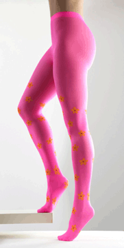 Blumen - Strumpfhose 3 verschiedene Farben