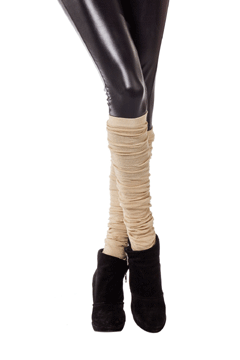Beinstulpen Lurex gold