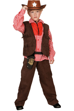 Cowboy Lucky,braun (Hose,Hemd,Weste,Tuch) 104