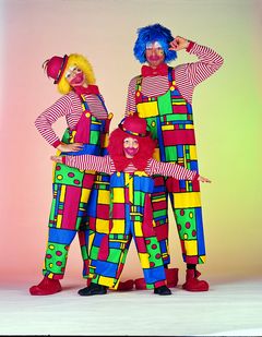 Clown-Latzhosen (Mondriaan) 50
