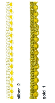 Brokatborte 10 mm 2 versch Farben selbst Klebend