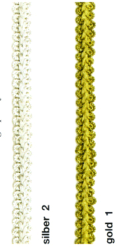 Brokatborte 10 mm 2 versch Farben selbst Klebend