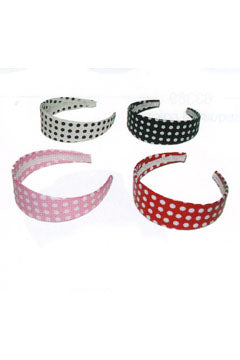 Diadem weiß rot schwarz pink mit Punkte