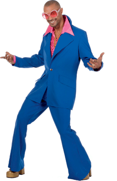 Disco Fever blau Jacke/Hose