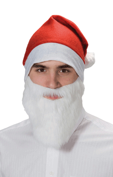 Weihnachtsbart weiß