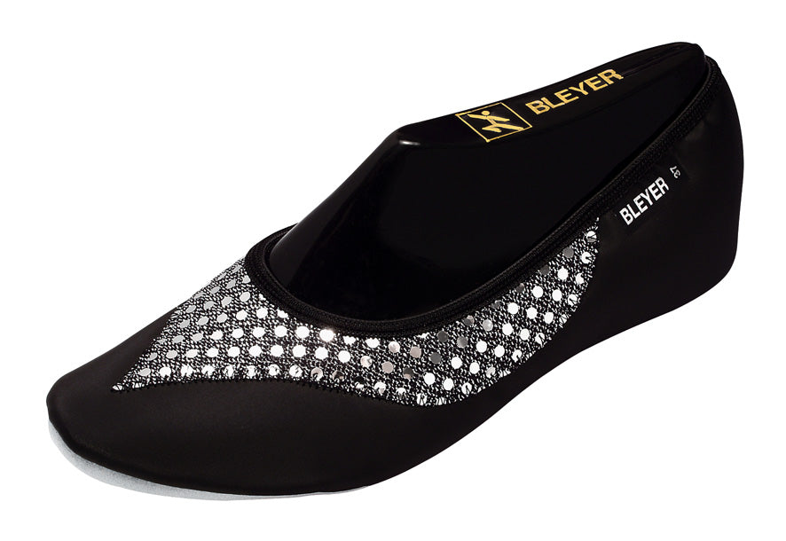 Bauchtanzschuhe (Jeannie) schwarz/silber