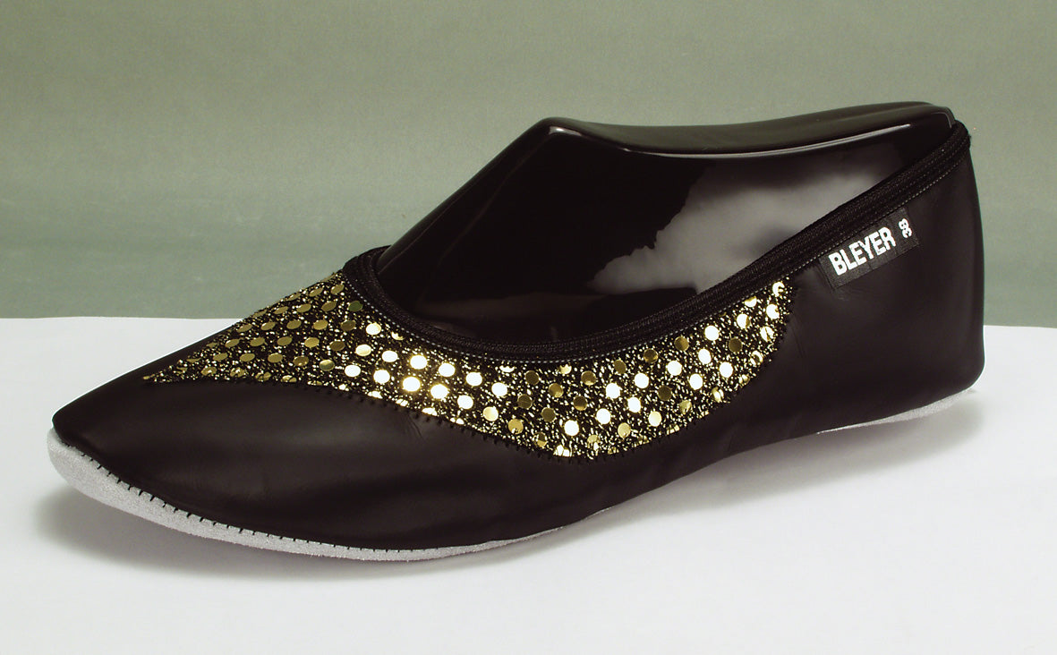 Bauchtanzschuhe (Jeannie) schwarz/gold
