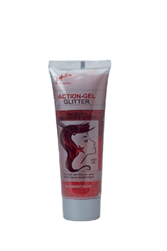 Action-Gel Glitter 50ml rot
