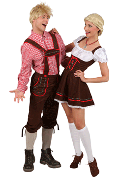 Bayernbub Hose,braun (Latzhose)