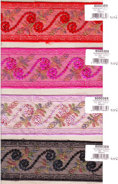 Pailletten-Borte elastisch 60 mm 4 versch Farben