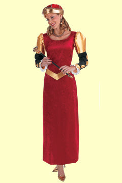 Burgfräulein Kleid Uni-42