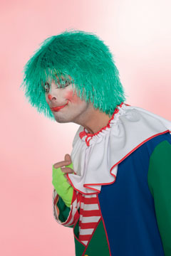 Clownsperücke grün 10