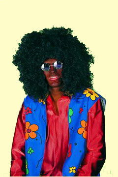 Afro groß schwarz