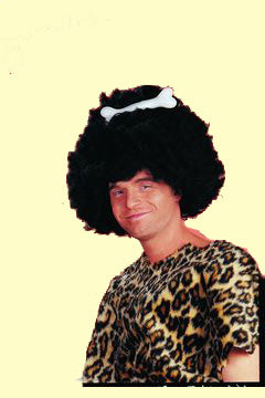 Afro mit Knochen schwarz
